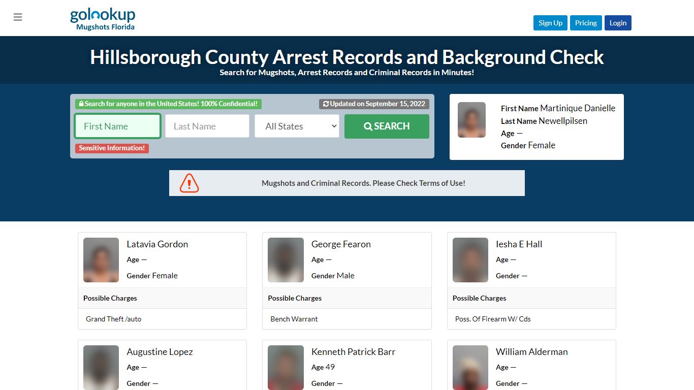 Hillsborough County Mugshots, Hillsborough County Arrest Records - GoLookUp